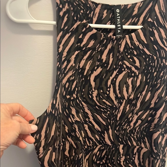 Athleta Black, Olive and Rose Patterned Sleeveless Dress - Picture 2 of 3